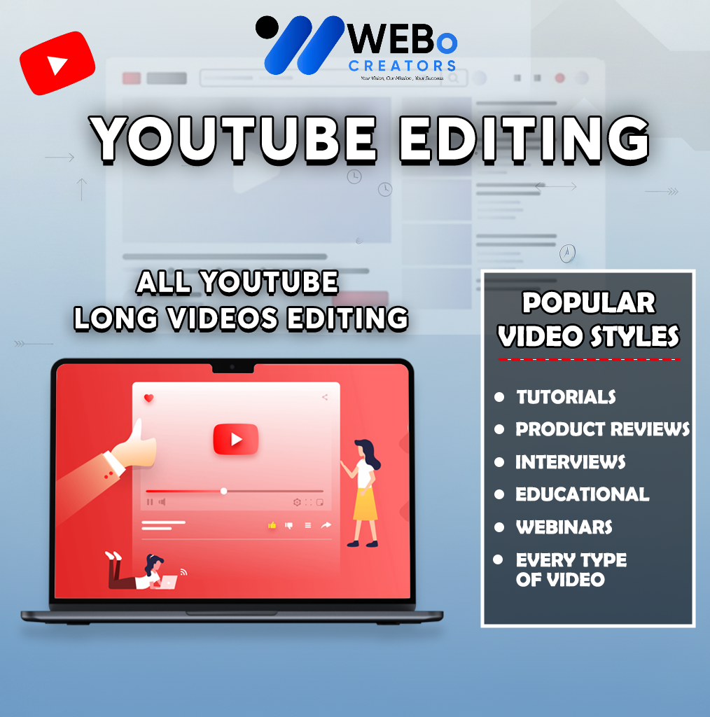 YouTube Video Editing Services at Affordable Cost - Hire Experienced YouTube Video Editors in Al Ain